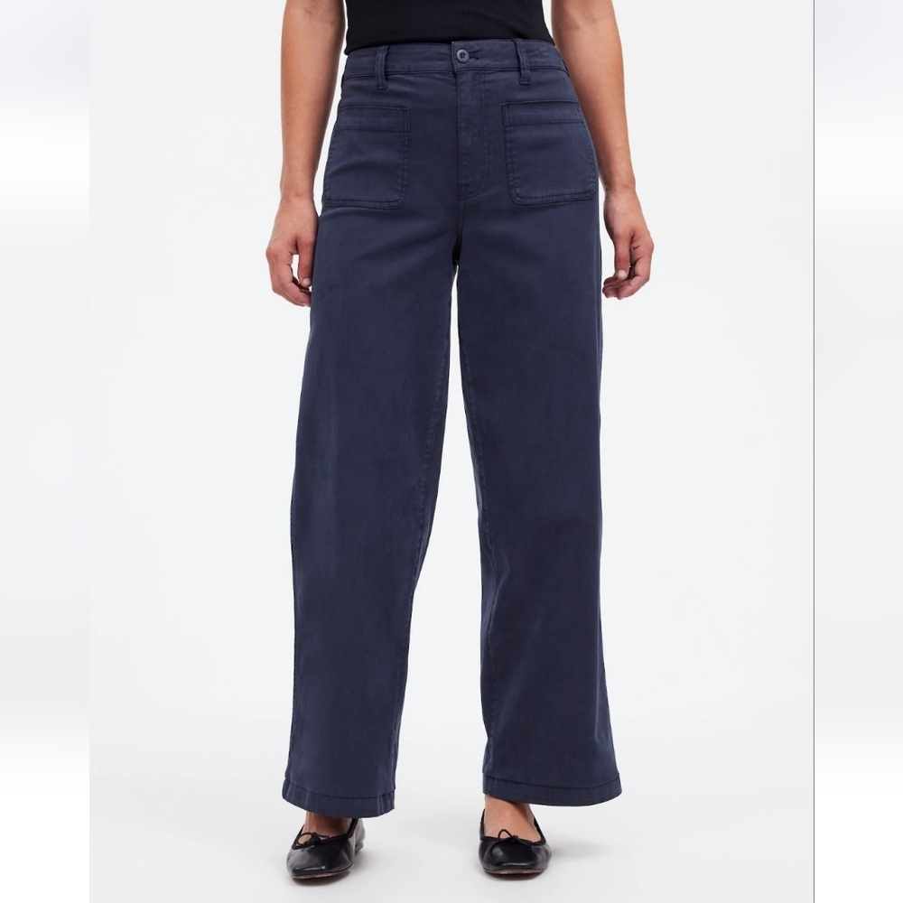 Madewell The Petite Emmett Wide-Leg Pant: Patch Pocket Edition